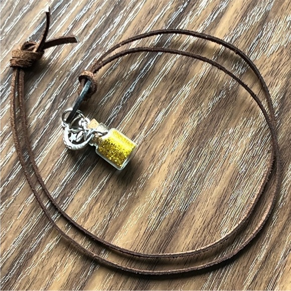 Handcrafted leather BOHO Pixie Dust Necklace - Picture 9 of 10